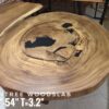 140626 (86) 6 Setaer Oval Raintree Solid Woodslab - RTR02