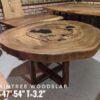 140626 (87) 6 Setaer Oval Raintree Solid Woodslab - RTR02