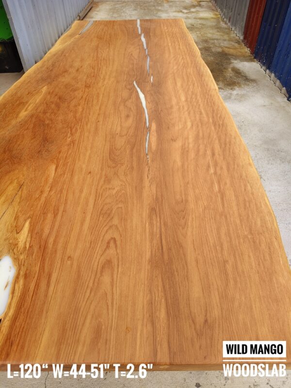 10-12 Seater 10ft -  Wild Mango Solid Woodslab -WM01