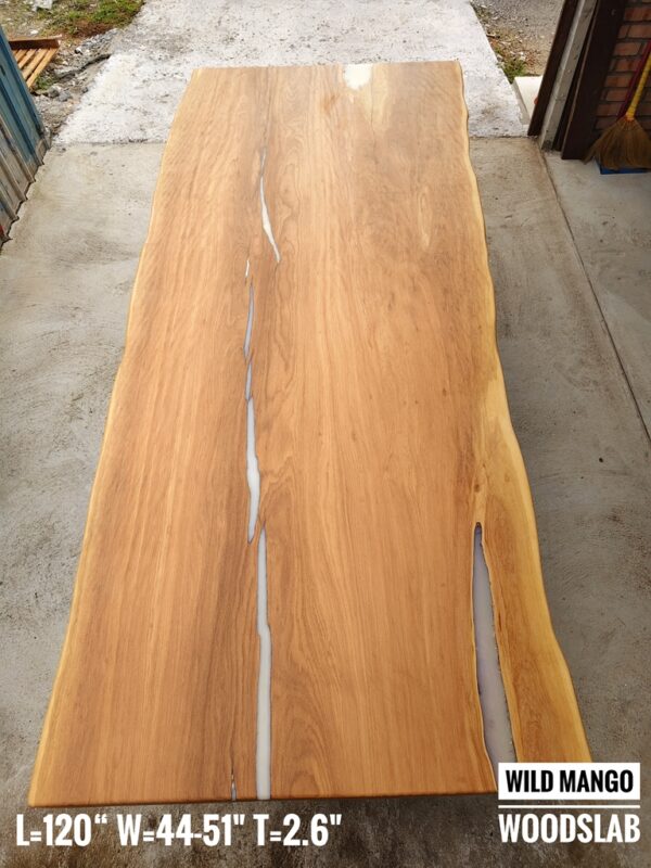 10-12 Seater 10ft -  Wild Mango Solid Woodslab -WM01