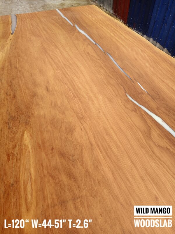 10-12 Seater 10ft -  Wild Mango Solid Woodslab -WM01