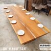 10-12 Seater 10ft -  Wild Mango Solid Woodslab -WM01