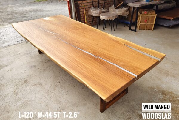 10-12 Seater 10ft -  Wild Mango Solid Woodslab -WM01