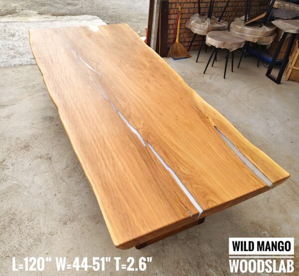 10-12 Seater 10ft -  Wild Mango Solid Woodslab -WM01