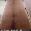 r002 (6) 8ft x 4ft - 8-10 Seater- Merbau Solid Woodslab -MB801