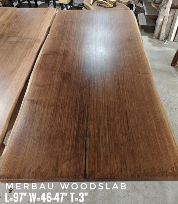 8-10 Seater -  Merbau Solid Woodslab -MB802