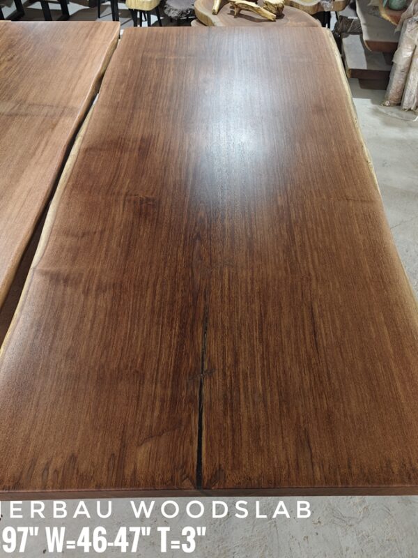 8-10 Seater -  Merbau Solid Woodslab -MB802