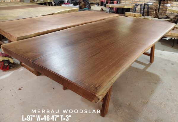 8-10 Seater -  Merbau Solid Woodslab -MB802