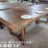r004 (1) 8 Seater 7.5ft - Merbau Solid Woodslab - MB803
