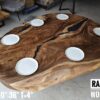 r007 (2) 6-7 Seater Oval Shape Raintree Solid Woodslab - RTOV01