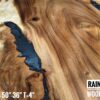 r007 (6) 6-7 Seater Oval Shape Raintree Solid Woodslab - RTOV01