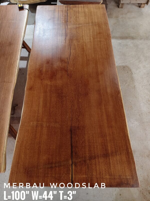 8-10 Seater - Merbau Solid Woodslab -MB806