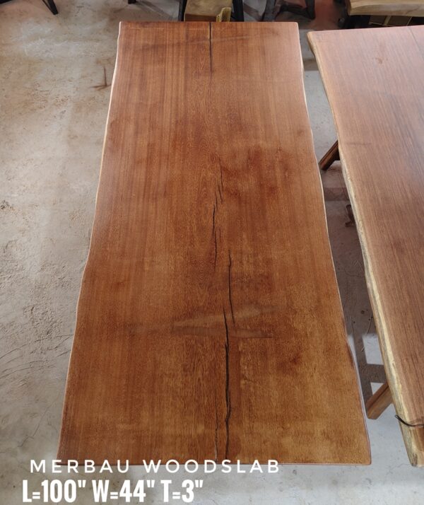8-10 Seater - Merbau Solid Woodslab -MB806