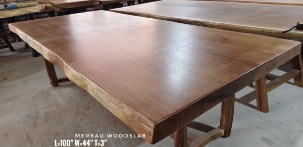 8-10 Seater - Merbau Solid Woodslab -MB806