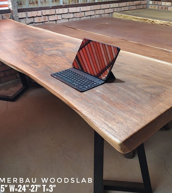 8ft x 2ft Merbau Solid Woodslab -MB803