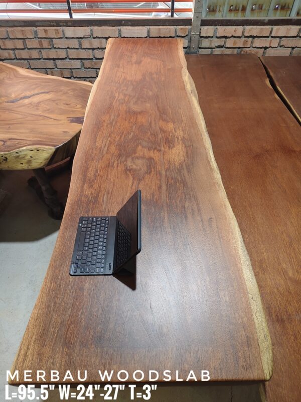 8ft x 2ft Merbau Solid Woodslab -MB803