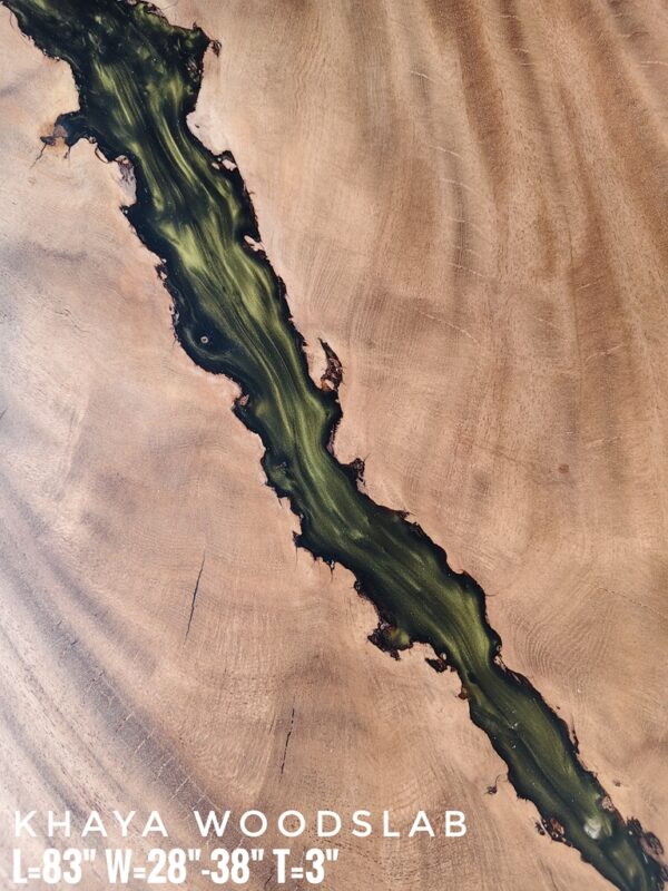 7ft 6-8 Seater Khaya Solid Woodslab -KY01