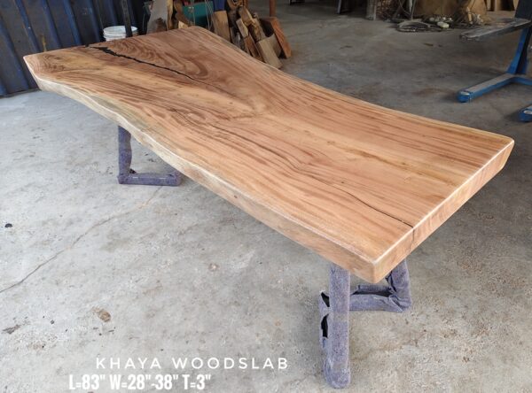 7ft 6-8 Seater Khaya Solid Woodslab -KY01