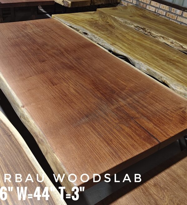 8ft x 3.5ft Merbau Solid Woodslab -MB805