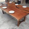 8 Seater 7ft Merbau Solid Woodslab - MB701