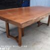 140626 (105) 7ft 8 seater Merbau Solid Woodslab - MB702