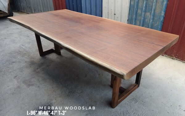 8ft x 4ft Merbau Solid Woodslab - MB03