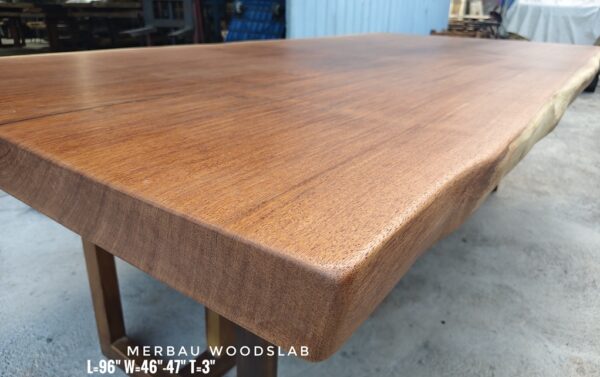 8ft x 4ft Merbau Solid Woodslab - MB03