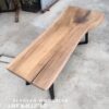 140626 (152) Computer Desk / Bartop / Cafe Table - Seroyan Solid Woodslab - SRY01