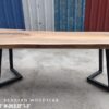 140626 (157) Computer Desk / Bartop / Cafe Table - Seroyan Solid Woodslab - SRY01
