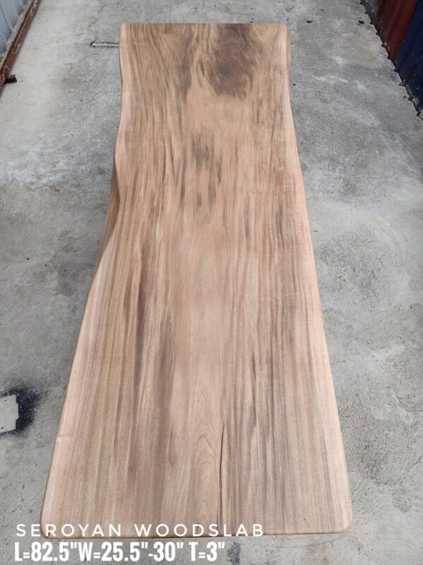 140626 (161) Computer Desk / Bartop / Cafe Table - Seroyan Solid Woodslab - SRY02
