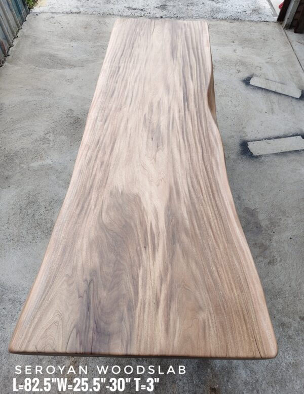 140626 (165) Computer Desk / Bartop / Cafe Table - Seroyan Solid Woodslab - SRY02