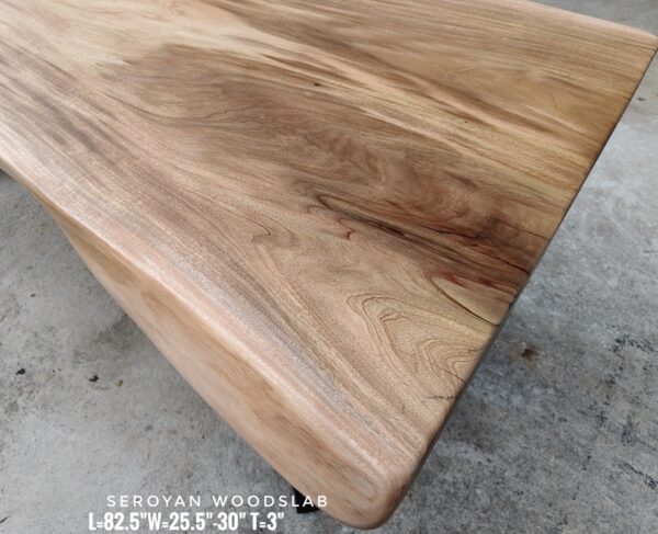 140626 (167) Computer Desk / Bartop / Cafe Table - Seroyan Solid Woodslab - SRY02