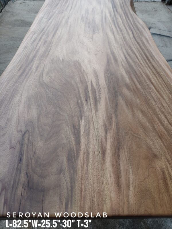 140626 (168) Computer Desk / Bartop / Cafe Table - Seroyan Solid Woodslab - SRY02
