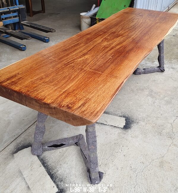 8ft x 2.5ft Merbau Woodslab - MB805