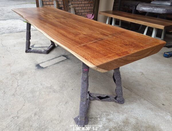 190826 (13) 8ft x 2.5ft Merbau Woodslab - MB805