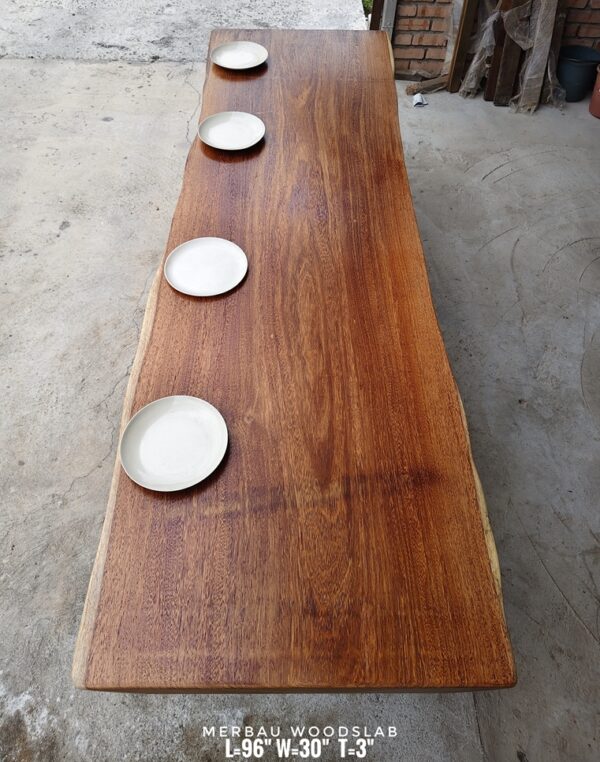 190826 (14) 8ft x 2.5ft Merbau Woodslab - MB805