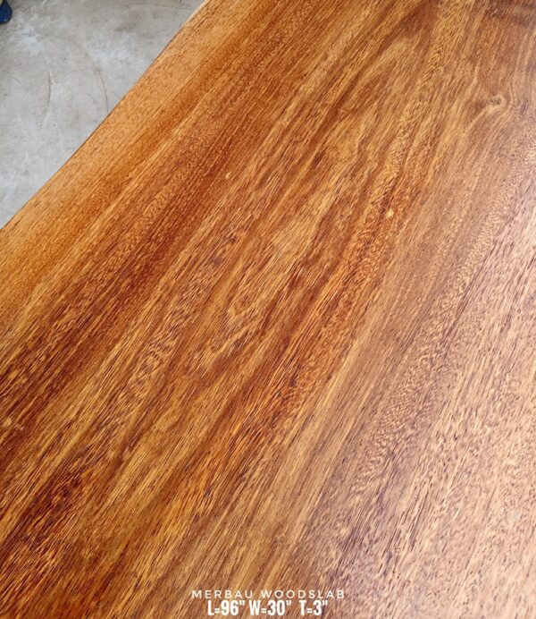 190826 (15) 8ft x 2.5ft Merbau Woodslab - MB805