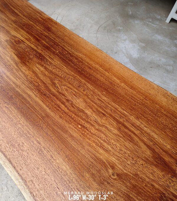 190826 (16) 8ft x 2.5ft Merbau Woodslab - MB805
