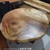 190826 (44) 5 Seater Round Shape Raintree Solid Woodslab - RTR01
