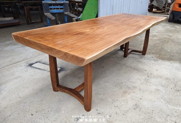 190826 (5) 8ft x 3ft Merbau Woodslab - MB802