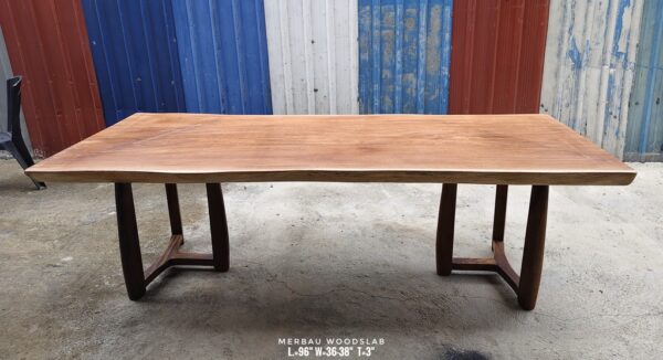 190826 (9) 8ft x 3ft Merbau Woodslab - MB802